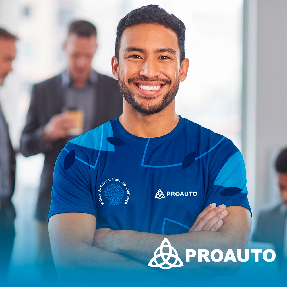 Camiseta Azul Folhas CONEC PROAUTO