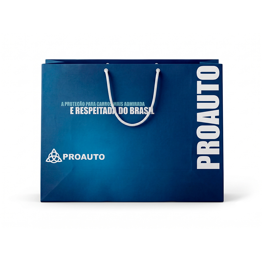 Sacola de Papel Azul